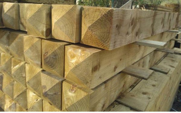 Sawn Timber Fence/ Gate Post